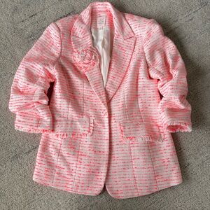 Cinq à Sept Pricilla Bouclé Tweed Blazer size 10 like new